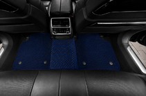 BMW 7-serien G11/G12 2015–2022 EVA-golvmattor (för G12, Blå) foto 3