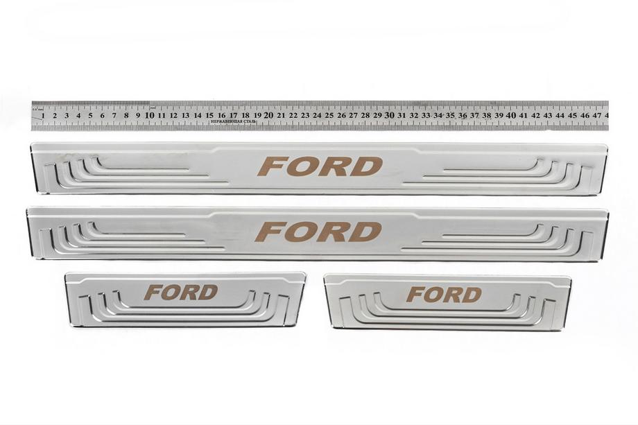 Ford Universella instegslister för Ford V-2 (4 st, rostfritt stål) Foto 1