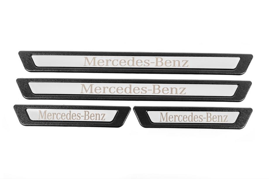 Mercedes-Benz Universella instegslister till Mercedes V-3 (4 st, rostfritt stål) Foto 2