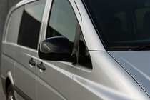 Mercedes Vito W639 2004–2014 Spegelkåpor svarta (2004-2010, rostfritt stål) foto 1
