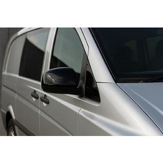 Spegelkåpor svarta (2004-2010, rostfritt stål) Mercedes Vito W639 2004–2014 foto 1