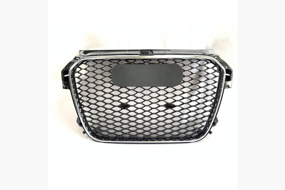 Audi A1 2010–2018 Frontgrill RS-style V-1 (2010-2014, svart med krom) Image