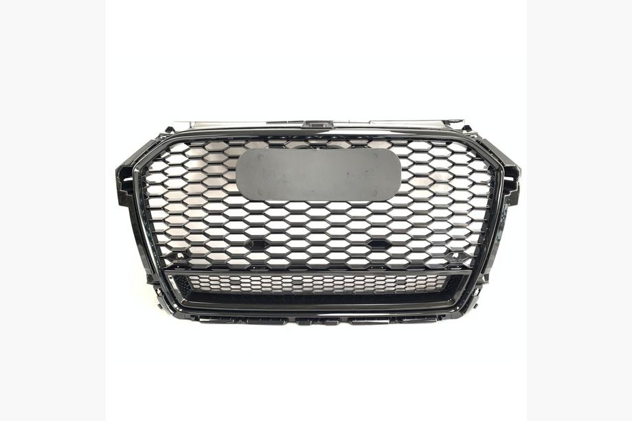Audi A1 2010–2018 Frontgrill i RS-stil (2010-2014, svart med krom) Image