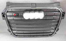 Audi A1 2010–2018 Frontgrill S-style (2010-2014, grå med krom) foto 1
