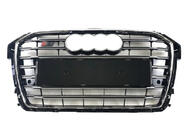 Audi A1 2010–2018 S-style frontgrill (2014-2018, svart med krom) foto 1
