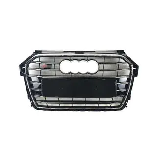 S-style frontgrill (2014-2018, svart med krom) foto 2