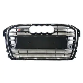 S-style frontgrill (2014-2018, svart med krom) foto 1