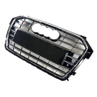 S-style frontgrill (2014-2018, svart med krom) foto 3