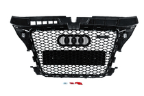 Audi A3 2003–2012 RS-style frontgrill (2008-2012, svart med krom) foto 4