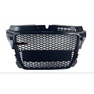 RS-style V-1 frontgrill (2008-2012, svart) Audi A3 2003–2012