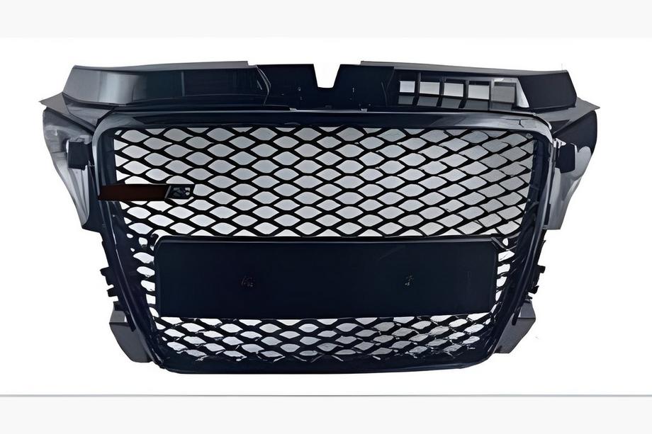 Audi A3 2003–2012 RS-style V-1 frontgrill (2008-2012, svart) Image