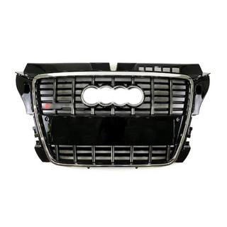 Frontgrill S-style (2008-2012, svart med krom) Audi A3 2003–2012 foto 1