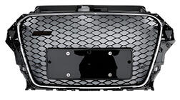 Audi A3 2012–2020 Frontgrill i RS-stil (2012-2016, svart med krom) foto 1