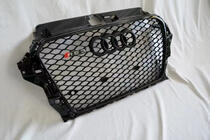 Audi A3 2012–2020 RS-stil frontgrill (2012-2016, svart) foto 3