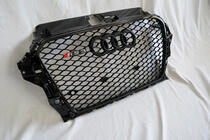 Audi A3 2012–2020 RS-stil frontgrill (2012-2016, svart) foto 4