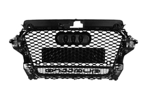 Audi A3 2012–2020 Främre grill i RS-stil med Quattro-tekst (2012-2016, svart) foto 4