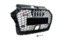 Audi A3 2012–2020 RS-style frontgrill (2016-2020, svart/grå) foto 3