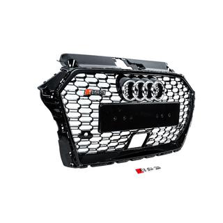 RS-style frontgrill (2016-2020, svart/grå) foto 3