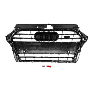 Frontgrill S-style (2016-2020, grå med krom) Audi A3 2012–2020 foto 4