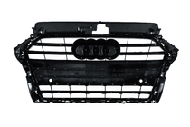 Audi A3 2012–2020 Frontgrill S-style (2016-2020, svart med krom) foto 4