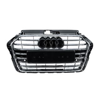 Frontgrill S-style (2016-2020, svart med krom) foto 1