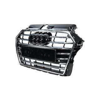 Frontgrill S-style (2016-2020, svart med krom) foto 2