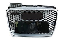Audi A4 B7 2004–2008 Frontgrill RS-style V-1 (svart med krom) foto 1