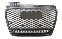 Audi A4 B7 2004–2008 Frontgrill RS-style V-2 (svart med krom) foto 1