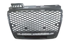 Audi A4 B7 2004–2008 Frontgrill RS-style V-1 (utan logo, svart med krom) foto 1