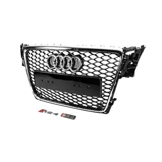 RS-style V-2 frontgrill (2007-2011, svart med krom) foto 2