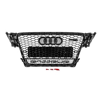 Frontgrill med Quattro-text, RS-style (2007-2011, svart) foto 4