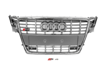 Audi A4 B8 2007–2015 Frontgrill i RS-stil (2007-2011, grå med krom) foto 1