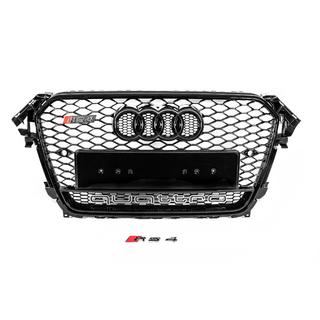 Främre svart grill i RS-stil med Quattro-emblem (2012-2015) foto 1