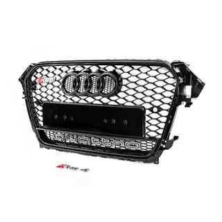 Främre svart grill i RS-stil med Quattro-emblem (2012-2015) foto 3