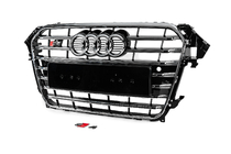Audi A4 B8 2007–2015 Frontgrill S-style (2012-2015, svart med krom) foto 2