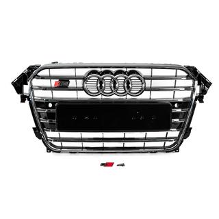 Frontgrill S-style (2012-2015, svart med krom) foto 1