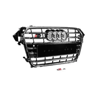Frontgrill S-style (2012-2015, svart med krom) foto 3
