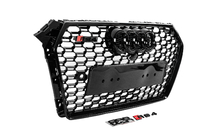 Audi A4 B9 2015–2024 Främre grill i RS-stil med Quattro-tekst (2015-2019, svart) foto 3
