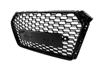 Audi A4 B9 2015–2024 Frontgrill RS-style Quattro (utan logotyp, 2015-2019, svart) foto 2