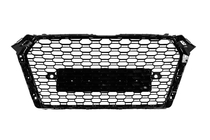 Audi A4 B9 2015–2024 Frontgrill RS-style Quattro (utan logotyp, 2015-2019, svart) foto 4