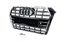 Audi A4 B9 2015–2024 Frontgrill S-style (2015-2019, krom+svart) foto 2