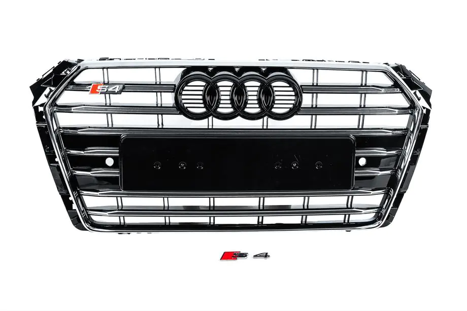 Audi A4 B9 2015–2024 Frontgrill S-style (2015-2019, krom+svart) Image