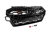 Audi A4 B9 2015–2024 S-style frontgrill (2019-2024, svart) foto 3