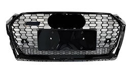 Audi A5 2016–2025 Framgrill RS-style med Quattro-text (2016-2019, svart) foto 1