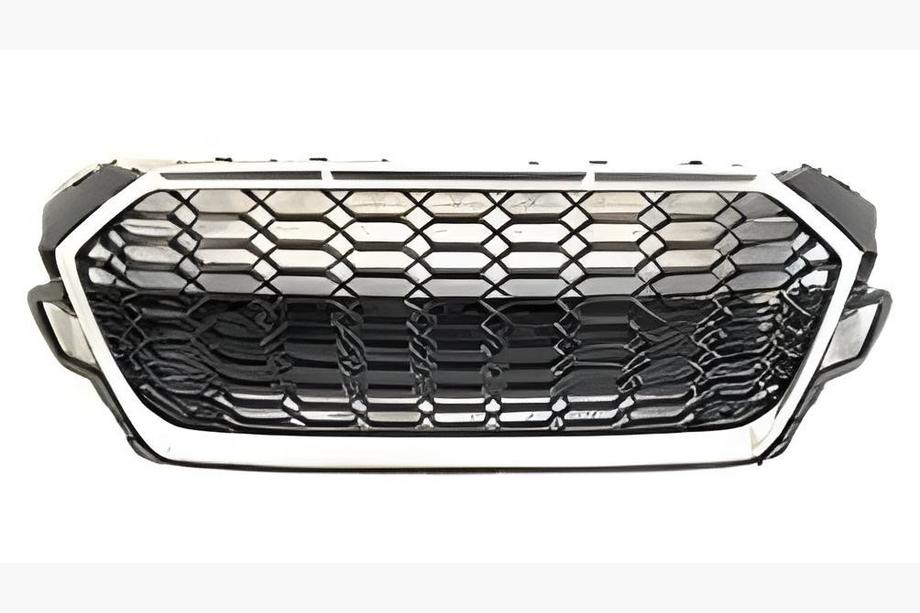Audi A5 2016–2025 RS-style frontgrill (utan logotyp, 2020-2025, svart med krom) Image