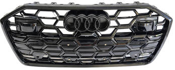 Audi A6 C8 2018–2025 Frontgrill i RS-style (2024+, svart) foto 1