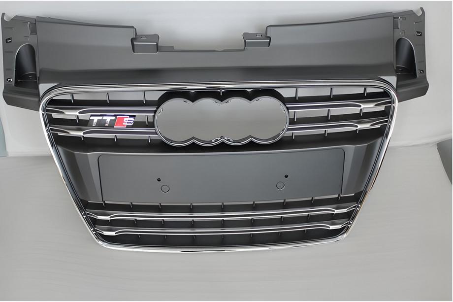 Audi TT 2006–2014 Frontgrill S-style (2008-2014, svart med krom) Image