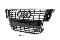 Audi A5 2007–2015 Kylargrill S-style (2007-2011, svart med krom) foto 2