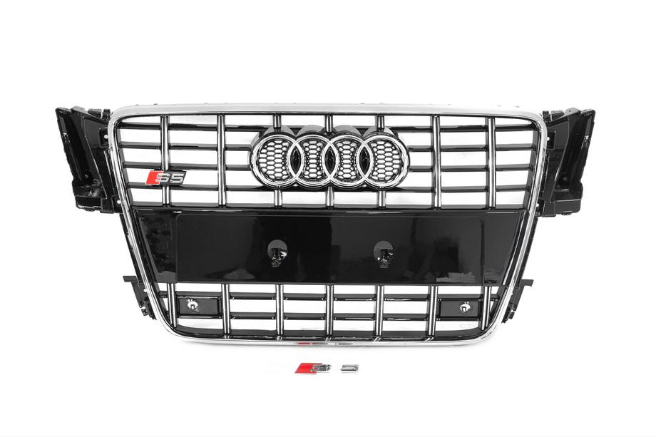 Audi A5 2007–2015 Kylargrill S-style (2007-2011, svart med krom) Image