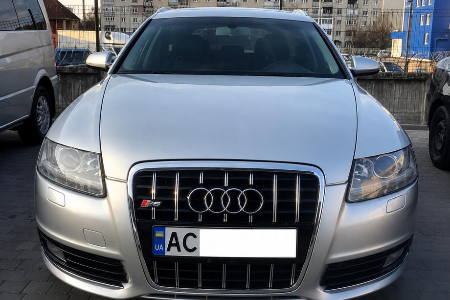 Audi A6 C6 2004–2011 Främre grill S-style (svart med krom) Foto 1